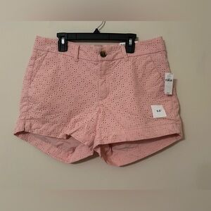 Old Navy Pink Eyelet Everyday Short Size 6 NWT